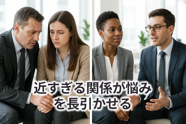 近すぎる関係が悩みを長引かせる