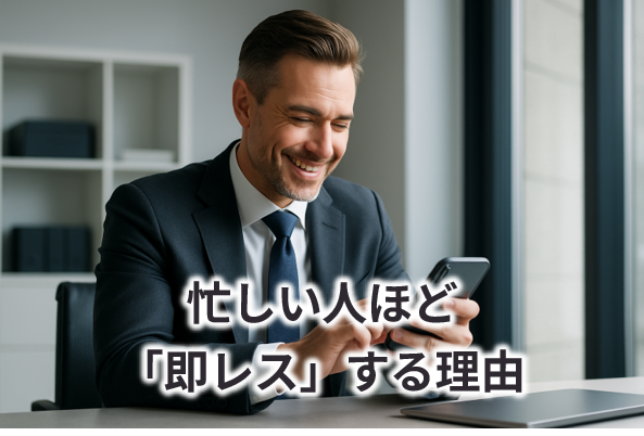 忙しい人ほど「即レス」する理由