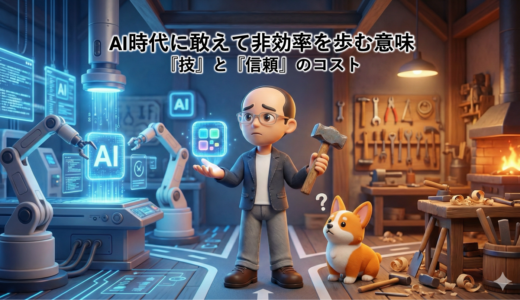 AI時代に敢えて非効率を歩む意味｜『技』と『信頼』のコスト